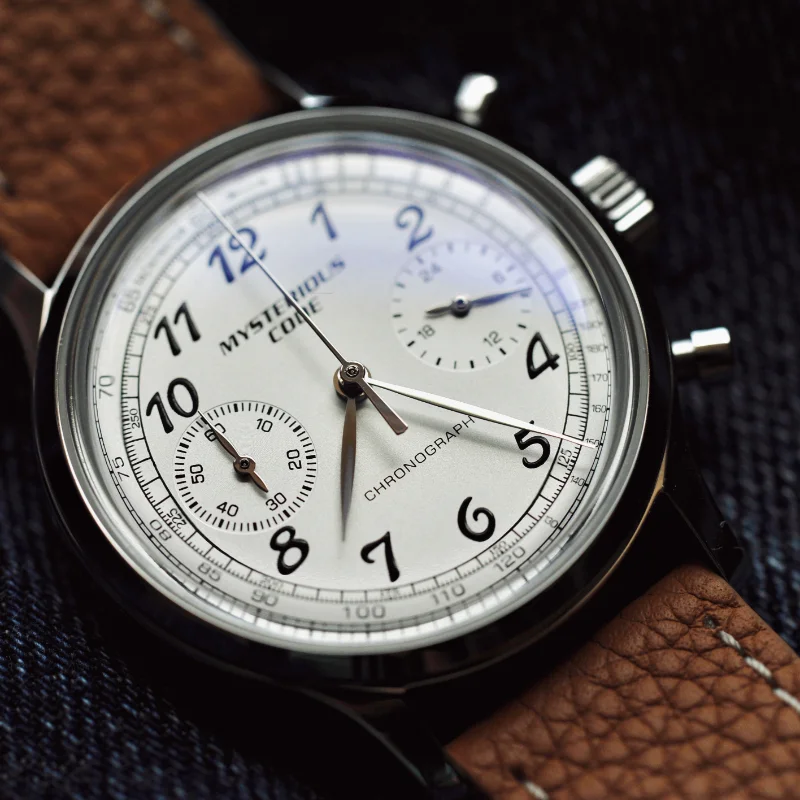 Женские кварцевые часы с хронографом Pilot Watch из нержавеющей стали, водонепроницаемые многофункциональные часы Vk64 35 мм, винтажные наручные часы Изображение 1