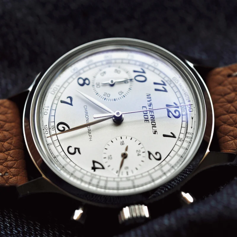 Женские кварцевые часы с хронографом Pilot Watch из нержавеющей стали, водонепроницаемые многофункциональные часы Vk64 35 мм, винтажные наручные часы Изображение 2