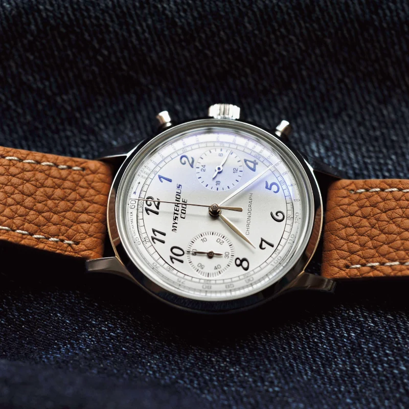 Женские кварцевые часы с хронографом Pilot Watch из нержавеющей стали, водонепроницаемые многофункциональные часы Vk64 35 мм, винтажные наручные часы Изображение 3