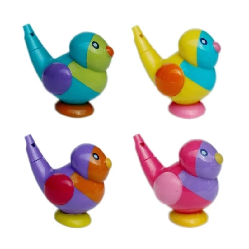 Игрушка для ванны в форме разноцветной птицы из АБС-пластика Улучшает артикуляцию и силу челюсти Изображение 0