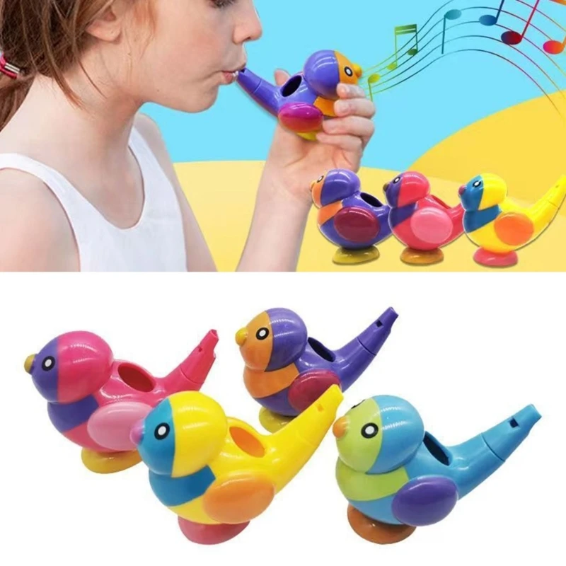 Игрушка для ванны в форме разноцветной птицы из АБС-пластика Улучшает артикуляцию и силу челюсти Изображение 1