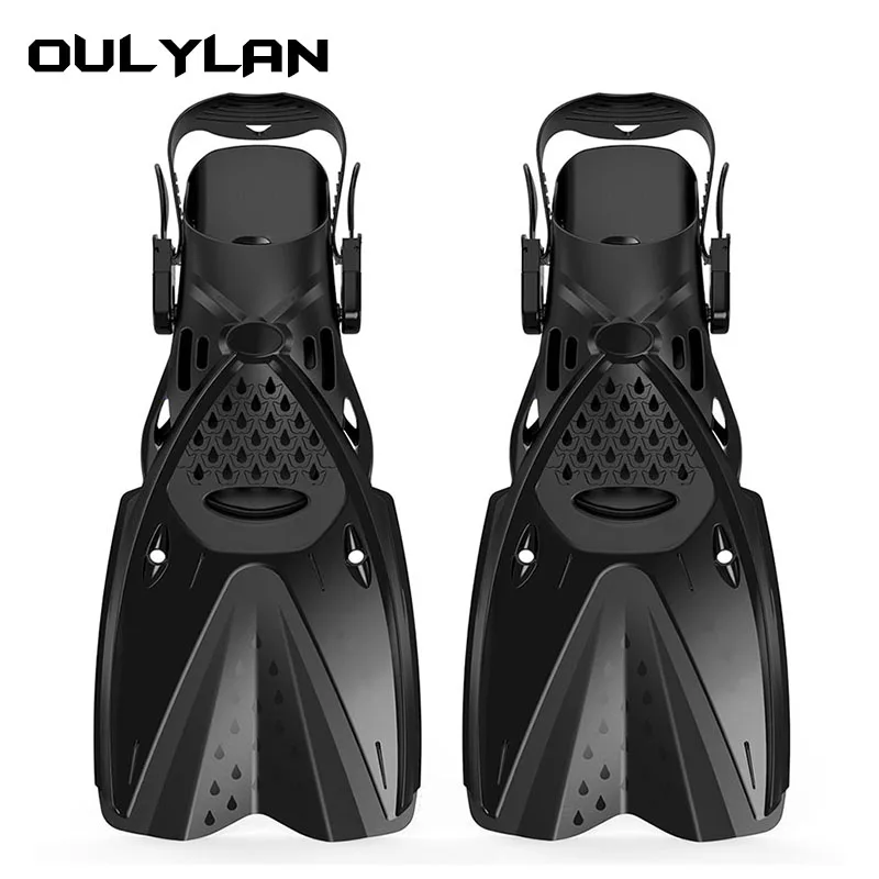 Регулируемые мужские и женские кроссовки Oulylan для плавания вольным стилем, тренировок по дайвингу, силиконовые профессиональные ласты для дайвинга Изображение 1