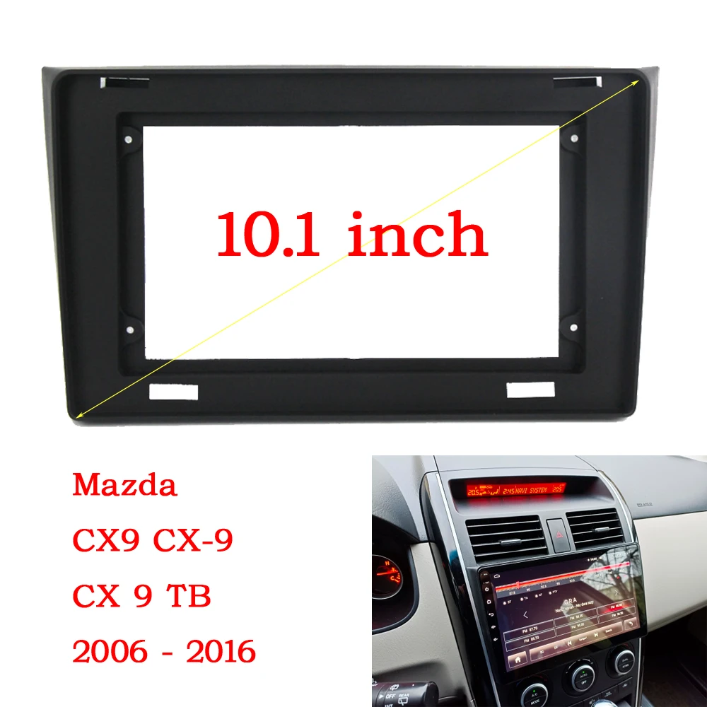 Автомобильная Радиоприемная Панель Для Mazda CX9 CX-9 CX 9 TB 2006-2016 Рамка Аудиоустановки Комплект Приборной Панели Большой Экран 2 Din Изображение 0