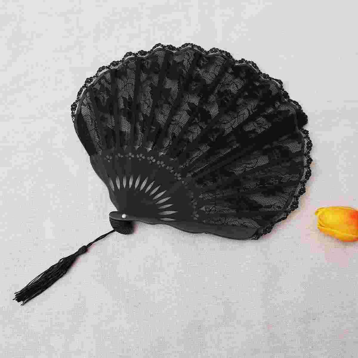 Ручной складной вентилятор Fan Chinease Японский ручной вентилятор Портативные вентиляторы в форме раковины для украшения подарков 24 см Изображение 3