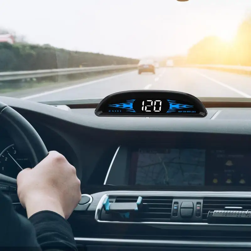 Автомобильный головной дисплей Универсальный GPS-спидометр Цифровой автомобильный головной дисплей Проекционный спидометр GPS на лобовое стекло с превышением скорости Изображение 3