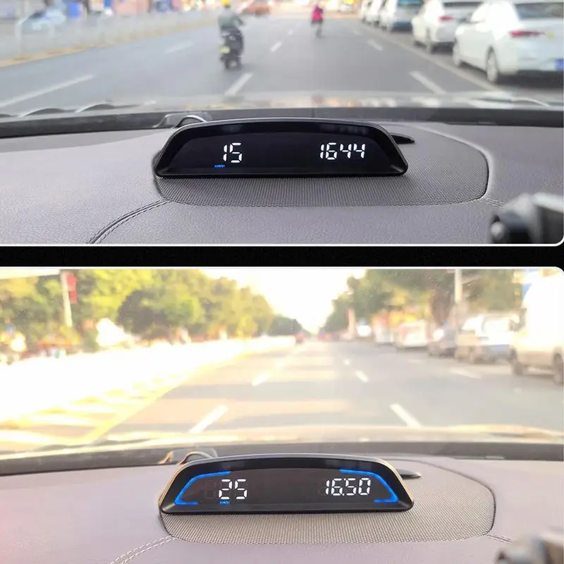 Автомобильный головной дисплей Универсальный GPS-спидометр Цифровой автомобильный головной дисплей Проекционный спидометр GPS на лобовое стекло с превышением скорости Изображение 4