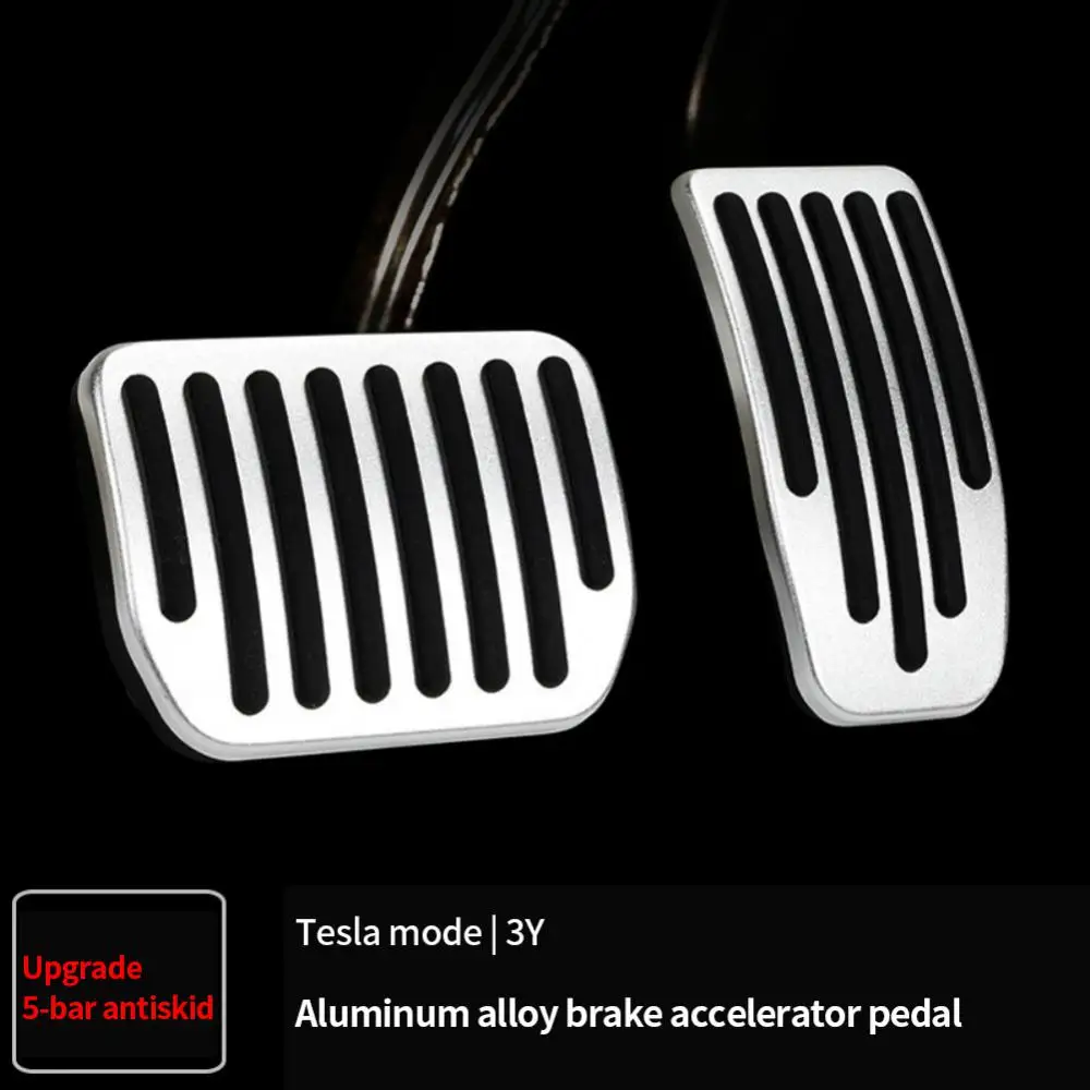 1-5 шт. автомобильные накладки на ножную педаль для Tesla Модель 3 Y 2023 Аксессуары Педаль акселератора и тормоза из алюминиевого сплава для автомобиля Изображение 4
