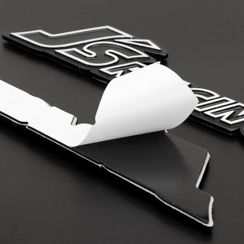 Автомобильные наклейки JSRACING подходят для установки автомобильных наклеек на алюминиевые шильдики JSRACING для установки 3D алюминиевых шильдиков Изображение 3