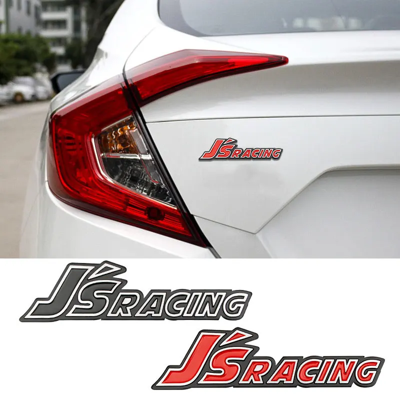 Автомобильные наклейки JSRACING подходят для установки автомобильных наклеек на алюминиевые шильдики JSRACING для установки 3D алюминиевых шильдиков Изображение 5