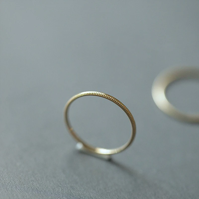 CCFJOYAS, тонкое кольцо из 100% стерлингового серебра 925 пробы, простые наращиваемые кольца INS для женщин, украшения для пальцев Изображение 4