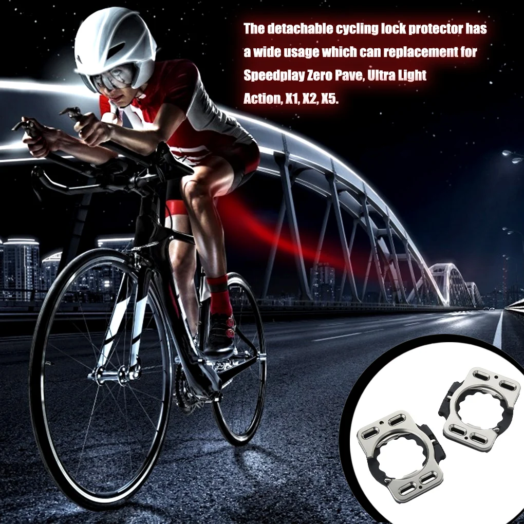 1 пара велосипедных шипов, противоскользящий чехол, заменяющая деталь, зажим для педали, замена велосипедного снаряжения для Speedplay Zero Pave Изображение 4