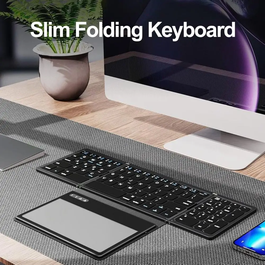 Удобная карманная клавиатура с поддержкой Bluetooth, трехкратный набор текста, планшет с быстрым откликом, Bluetooth-совместимая клавиатура Изображение 2