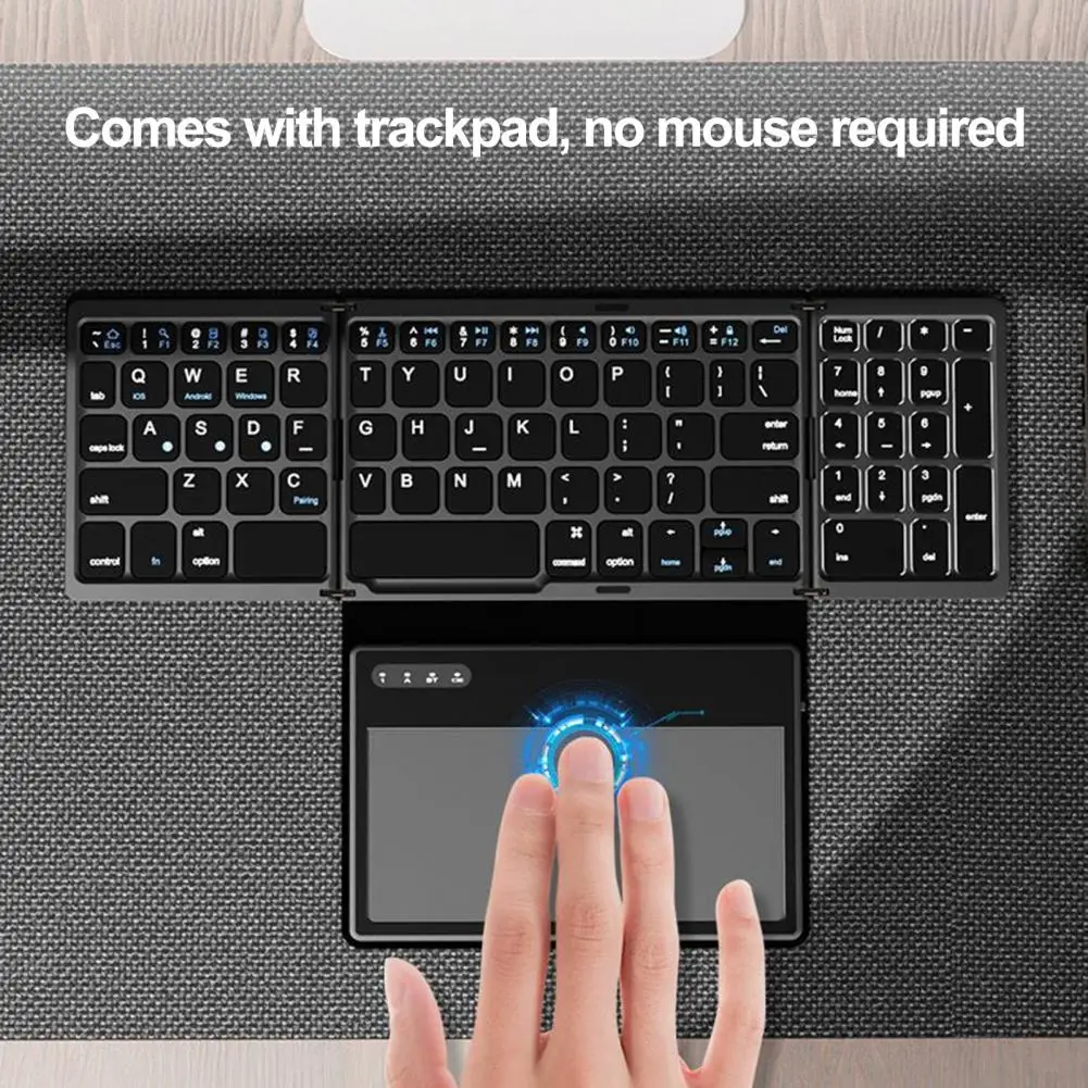 Удобная карманная клавиатура с поддержкой Bluetooth, трехкратный набор текста, планшет с быстрым откликом, Bluetooth-совместимая клавиатура Изображение 3