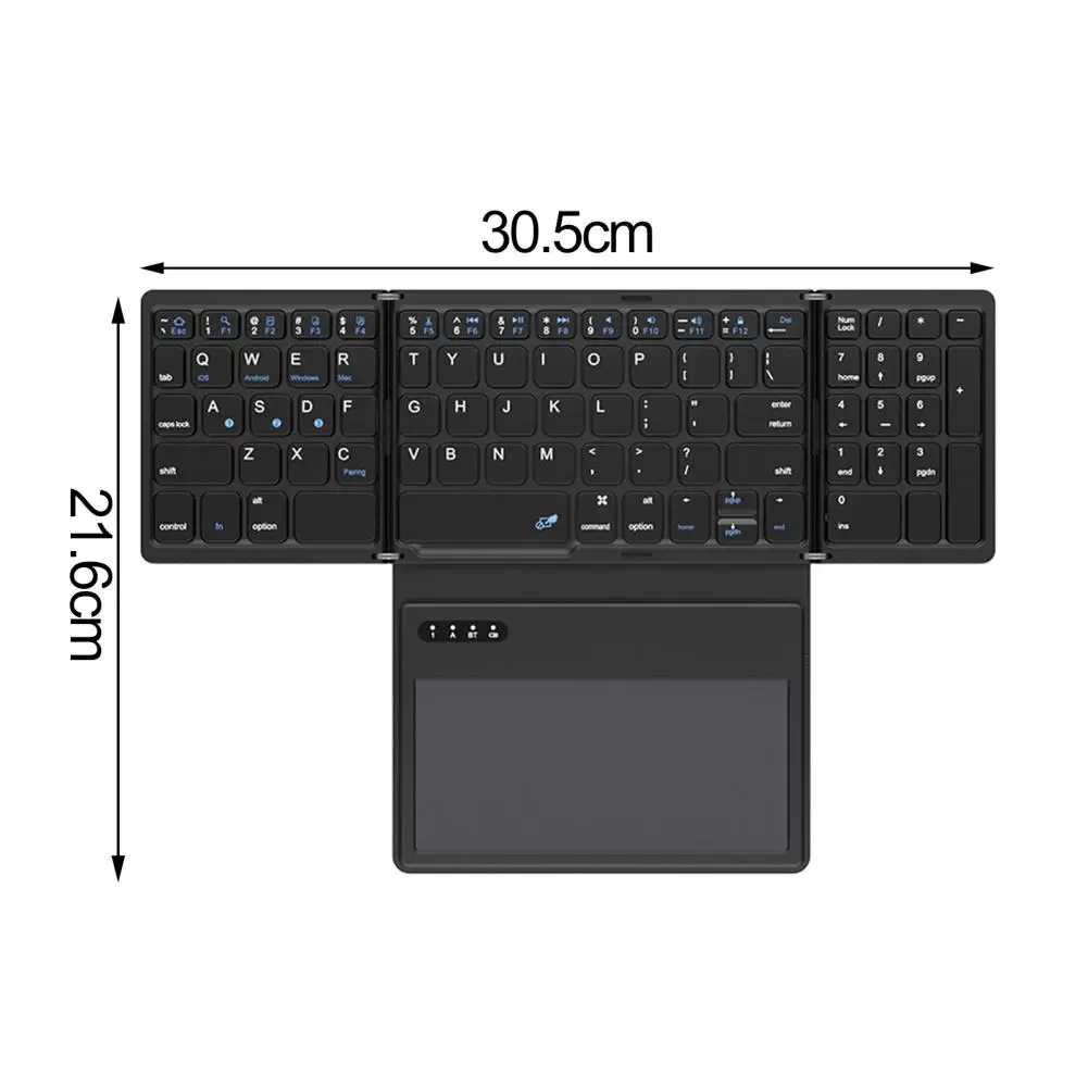 Удобная карманная клавиатура с поддержкой Bluetooth, трехкратный набор текста, планшет с быстрым откликом, Bluetooth-совместимая клавиатура Изображение 5