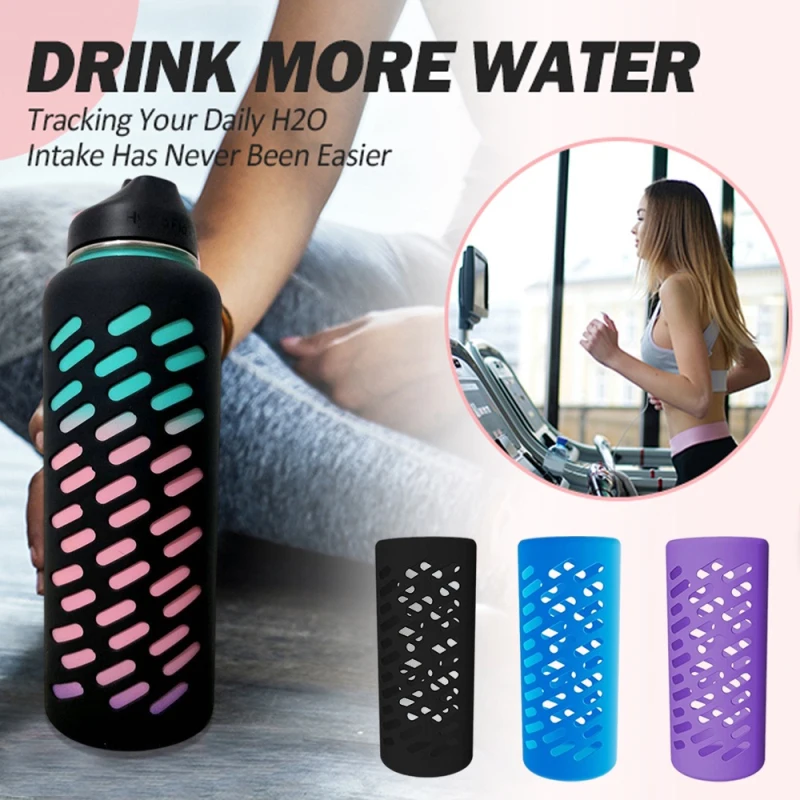 Переносная крышка для бутылки с водой, Силиконовая Термокружка, Защитный рукав для Aquaflask, Прямая чашка, Изоляционные чехлы Изображение 0