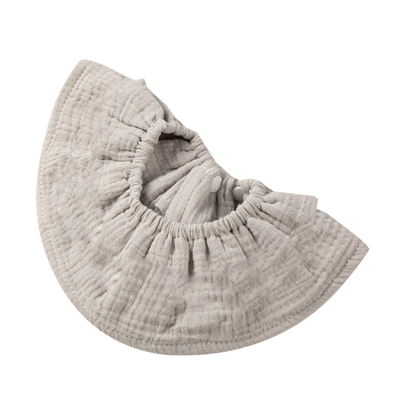 Слюнявчик для кормления Слюнявое полотенце из мягкого крепа, ткань для отрыжки, украшение воротника, шарф для новорожденного Изображение 2