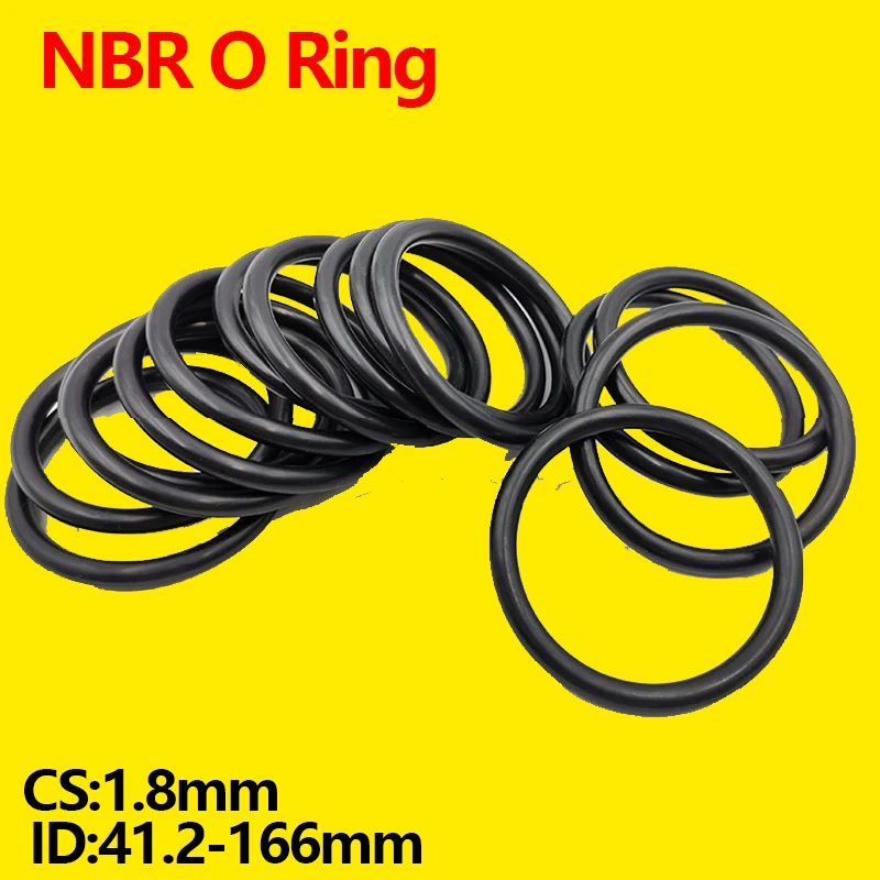 Уплотнительное кольцо из нитрилового каучука CS 1,8 мм, NBR, Уплотнительное кольцо, ремонтная прокладка, шайба, диаметр 41,2 мм - 166 мм Изображение 2