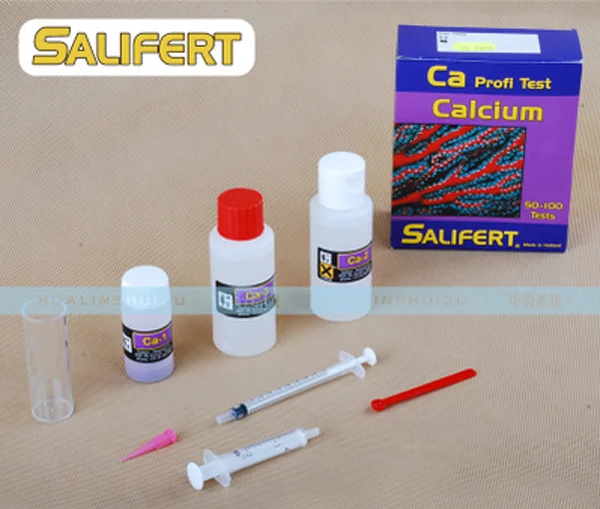 Новый тестовый набор Salifert Ca кальций Cu I2 KH Mg NH4 Аммиак NO2 Нитрит NO3 Нитрат PH PO4 Sr Калиевая вода тестовый рифовый резервуар Изображение 1