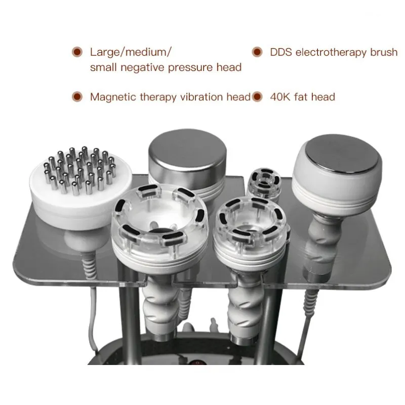6 в 1, ультразвуковой кавитационный Многофункциональный вакуумный RF-массажер мощностью 80 К, Подтягивающий кожу, предотвращающий появление морщин, машина для похудения Изображение 4