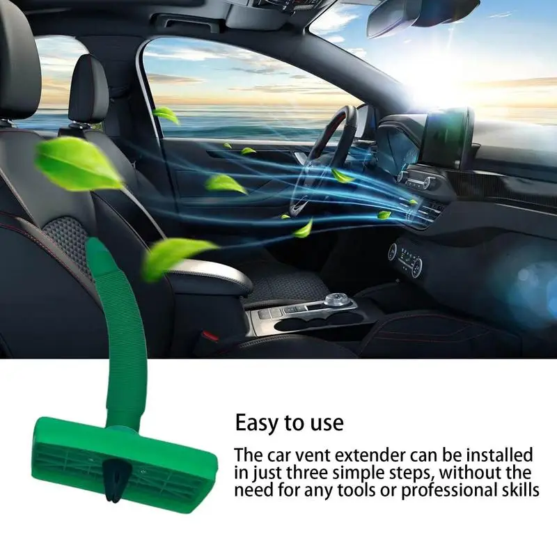 Вентиляционный охладитель автомобильного кондиционера 12,6-33,7 дюймов, универсальный шланг, Летний шланг для кондиционирования воздуха в автомобиле, для поддержания прохлады, удлинитель Изображение 3