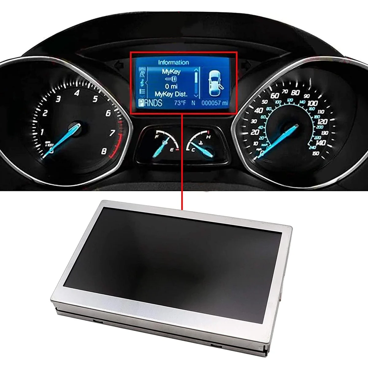 Замена пикселей цветного экрана приборной панели ЖК-дисплея автомобиля для Ford Escape Focus 2013-2016 RGB LQ042T5DZ11 Изображение 1