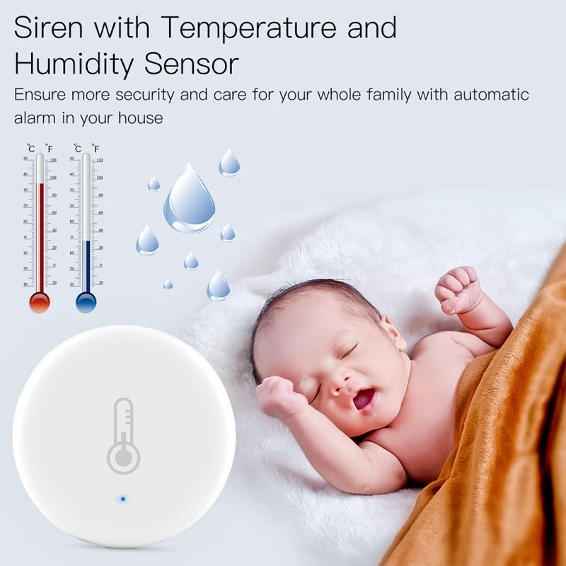 Интеллектуальный датчик температуры и влажности Tuya Smart Zigbee 3.0 с питанием от аккумулятора С помощью приложения Tuya Smart Life App Alexa Изображение 2