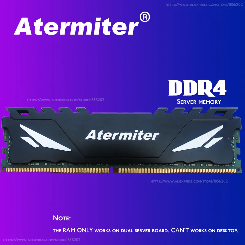 Материнская плата Atermiter X99 D4 в комплекте с процессором Xeon E5 2640 V4 LGA2011-3 2640v4 16 ГБ оперативной памяти 3200 МГц DDR4 REG ECC Изображение 3