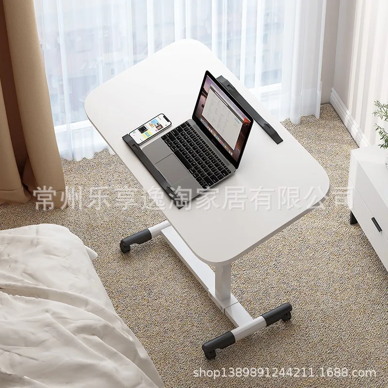 Стол для ноутбука, прикроватный столик, Регулируемый Поворот на 360 градусов, Настольный креатив, простой и портативный Мобильный столик Изображение 3