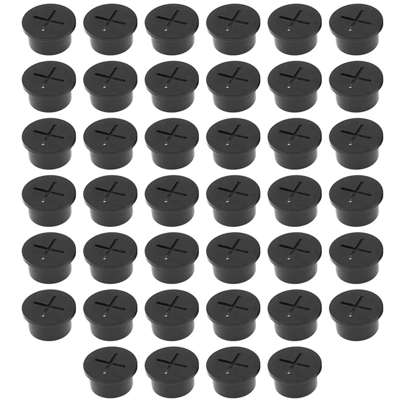 Пылезащитная заглушка Мягкая Силиконовая крышка для проволочного отверстия Черное уплотнительное кольцо Отверстие 25 мм Крышка для настольного отверстия Изображение 0