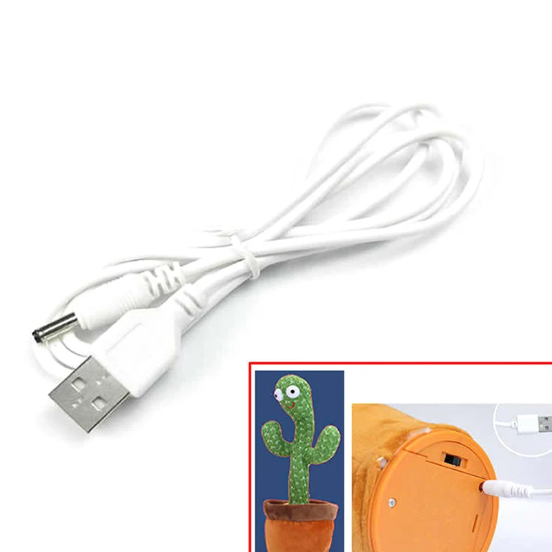 USB-кабель питания для игрушек с танцующими кактусами, Зарядный кабель, сменный шнур, игрушки с танцующими кактусами, шнур зарядного устройства Micro Usb Изображение 4