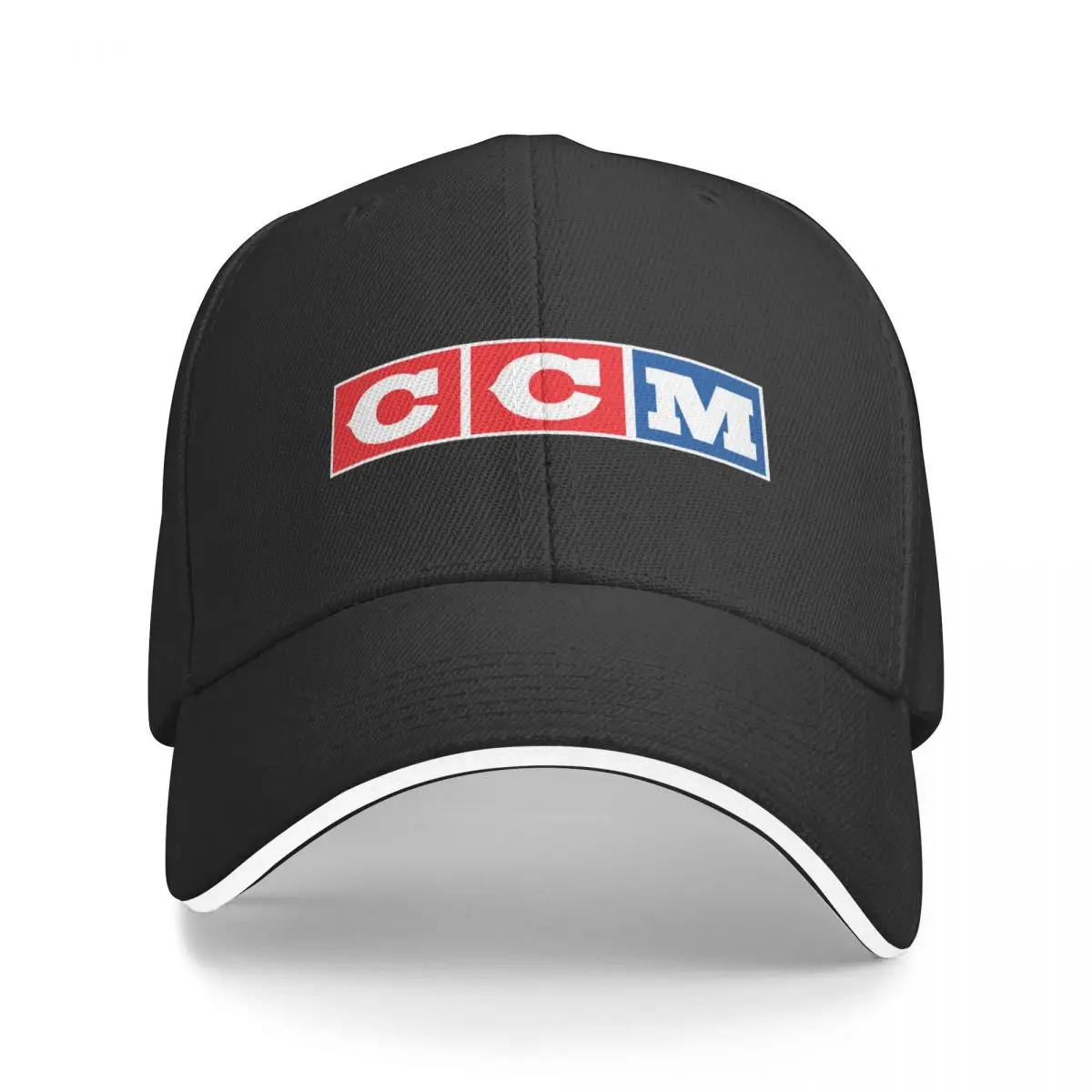 CCM Ретро хоккейный логотип 2 Бейсболки Детская шапка чайные шляпы Значок Мужская шляпа Роскошная женская Изображение 0