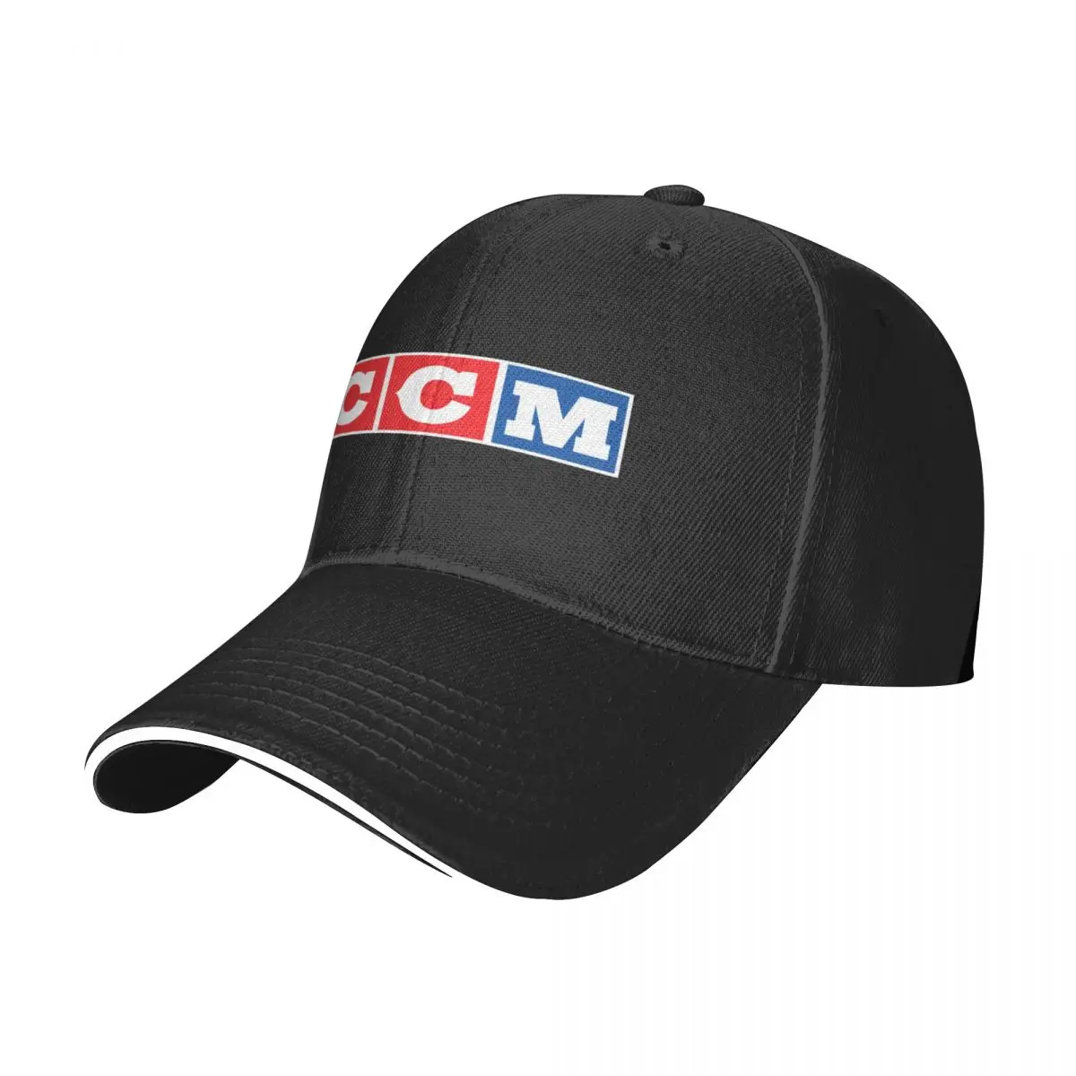 CCM Ретро хоккейный логотип 2 Бейсболки Детская шапка чайные шляпы Значок Мужская шляпа Роскошная женская Изображение 1