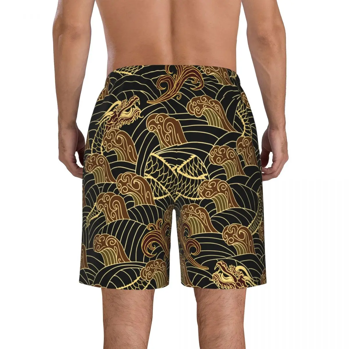 Летние мужские купальники Шорты Традиционная пляжная одежда Dragon Плавки Мужской купальник Изображение 3