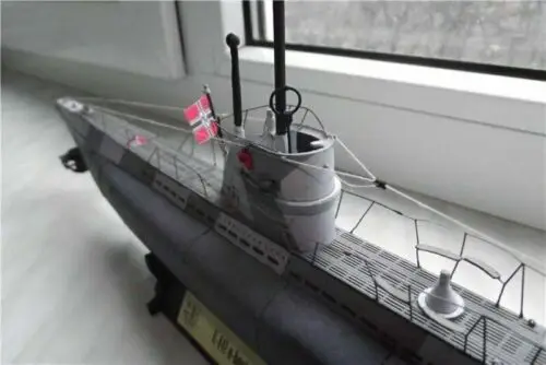 Масштаб 1: 100 Германия U-141 U-boot type IID НАБОР моделей из бумаги ручной работы Изображение 5
