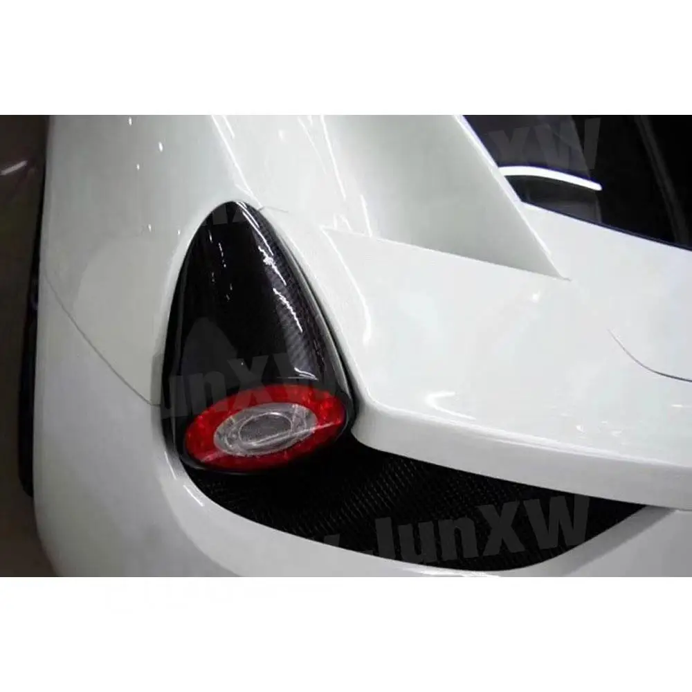 Накладка заднего фонаря багажника из углеродного волокна для Ferrari 458 2011-2014 FRP, капоты ламп, автомобильные аксессуары Изображение 1