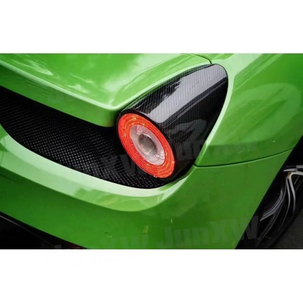 Накладка заднего фонаря багажника из углеродного волокна для Ferrari 458 2011-2014 FRP, капоты ламп, автомобильные аксессуары Изображение 2