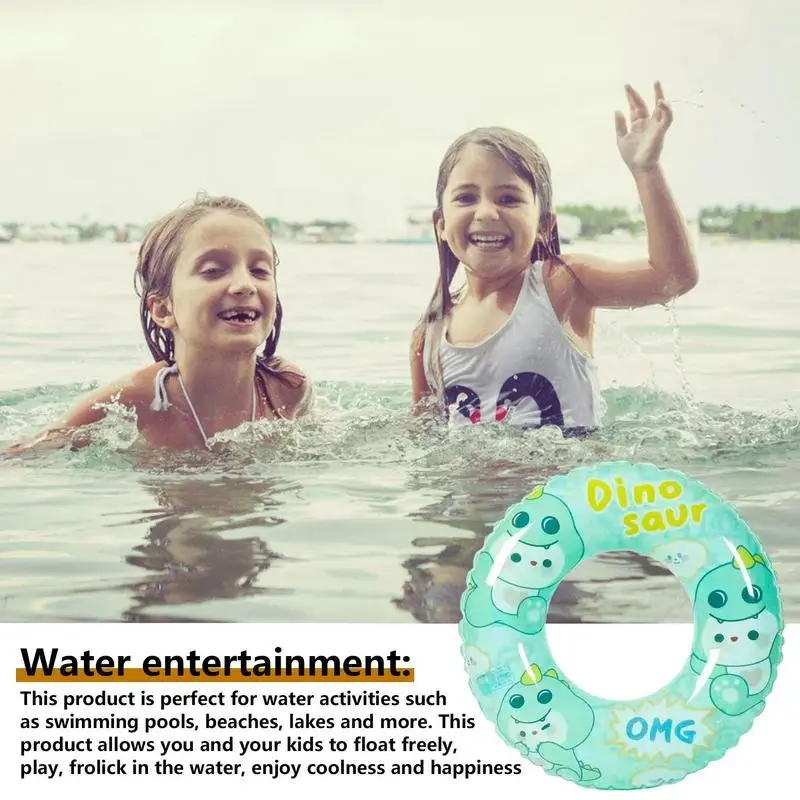 Поплавок для малышей, детские кольца для плавания, надувные кольца для длительного использования, плавающие кольца для плавания для детей в бассейне Изображение 1