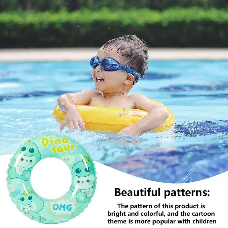 Поплавок для малышей, детские кольца для плавания, надувные кольца для длительного использования, плавающие кольца для плавания для детей в бассейне Изображение 2