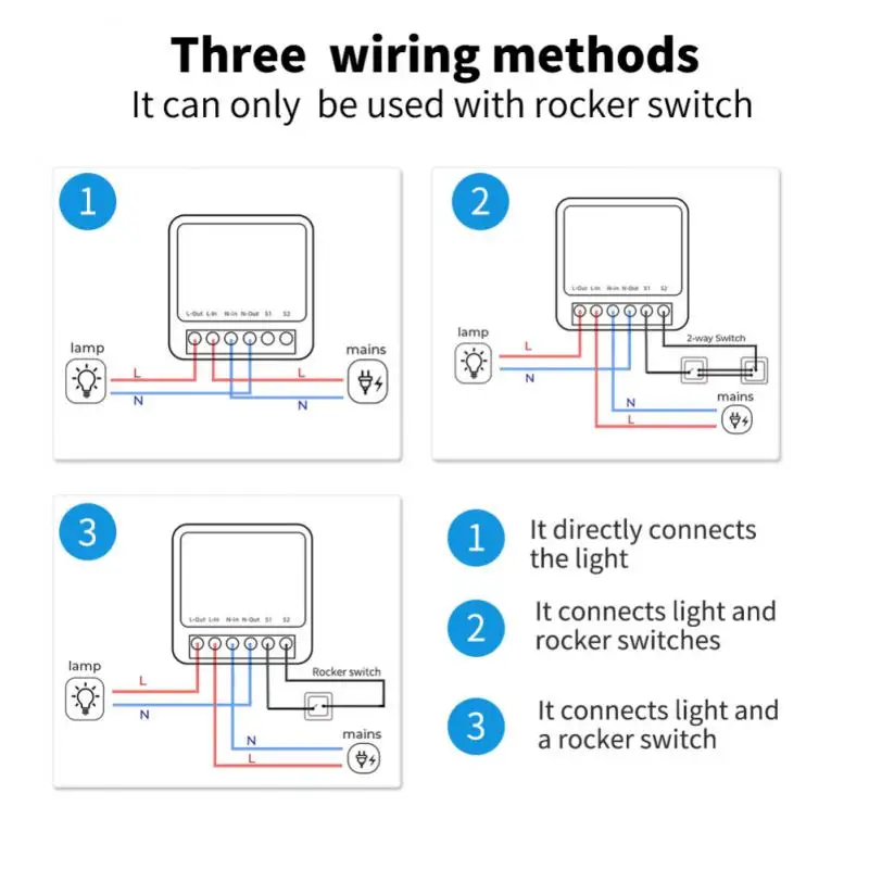 Tuya Zigbee WIFI Mini Smart Light Switch DIY 2-полосный выключатель с дистанционным управлением с Alexa Alice Google Home Smart Life Изображение 1