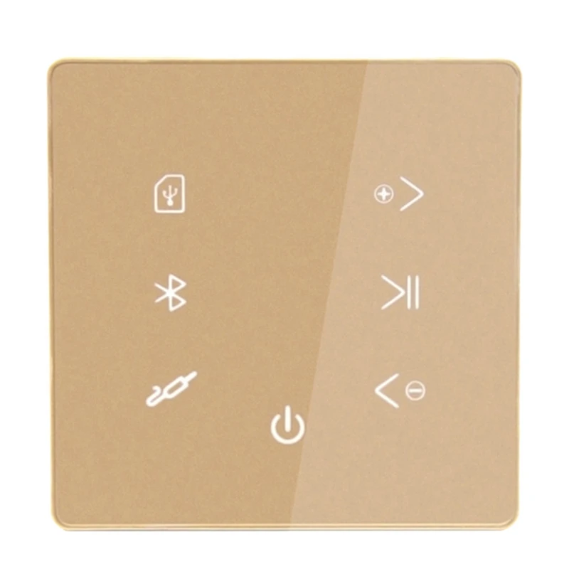 Музыкальная панель Bluetooth Усилитель Bluetooth в стене USB SD карта для ресторана отеля Gold Изображение 5