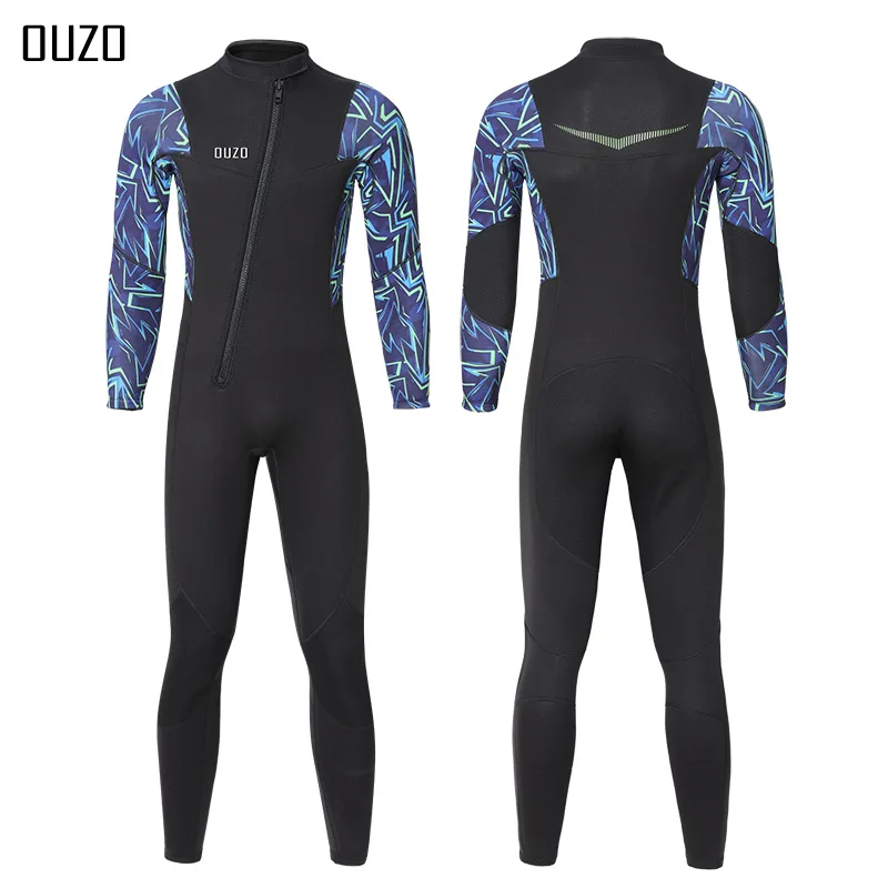 3 мм Неопреновый гидрокостюм для мужчин, костюм для серфинга с аквалангом, снаряжение для подводной рыбалки, кайтсерфинга, купальники, гидрокостюм Изображение 0