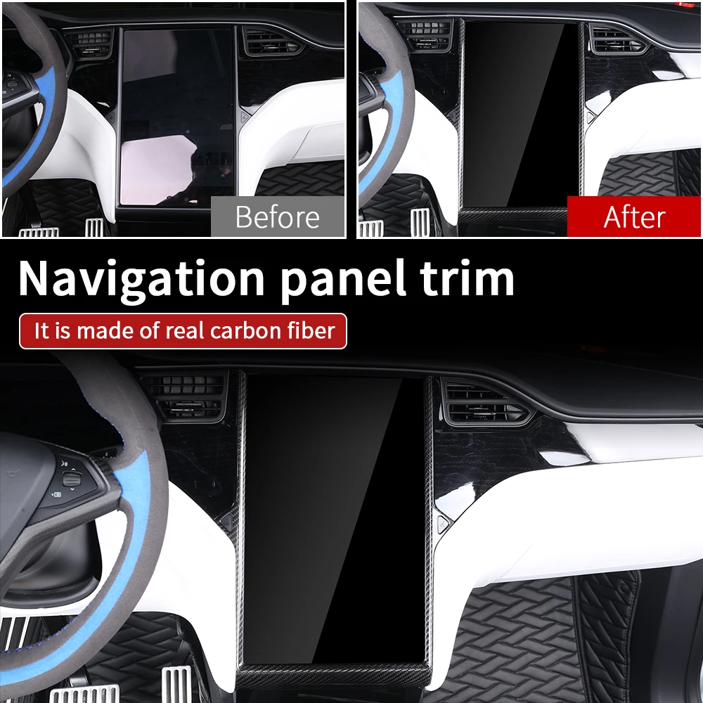 Глянцевое углеродное волокно для аксессуаров tesla model s, tesla model x carbon, автомобиль tesla model s 2018, интерьер из углеродного волокна tesla model s Изображение 2