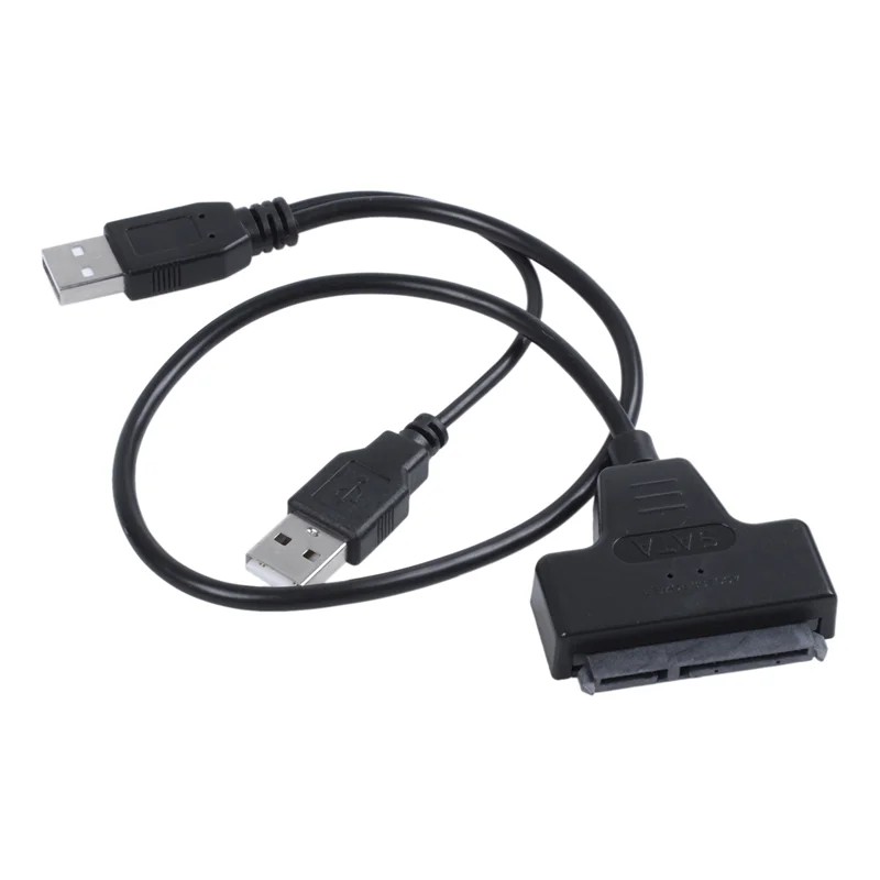 3X Кабель-адаптер USB2.0-SATA 48 см для 2,5-дюймового внешнего SSD жесткого диска Изображение 1