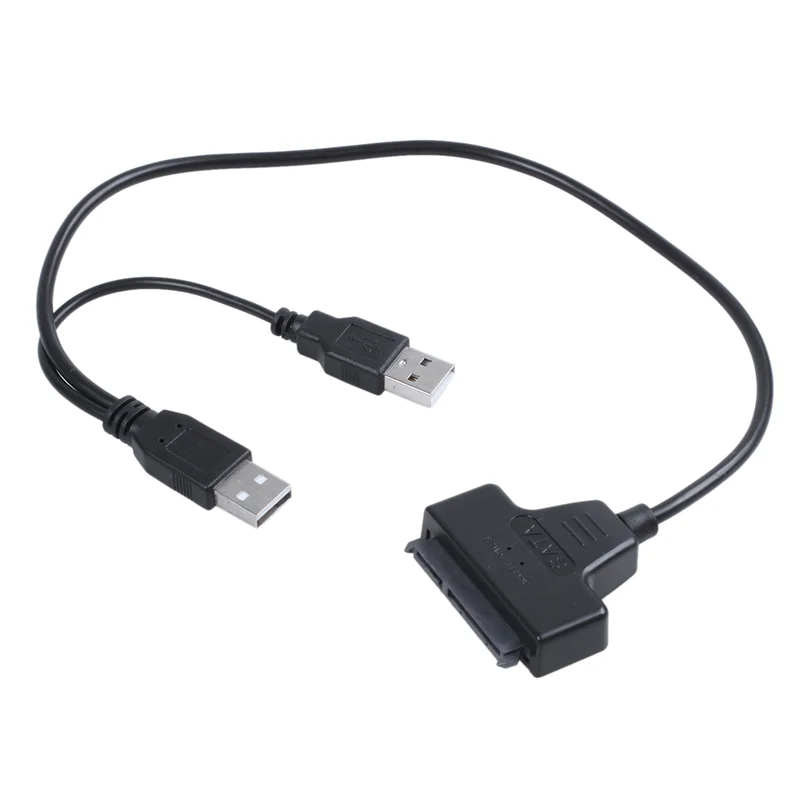 3X Кабель-адаптер USB2.0-SATA 48 см для 2,5-дюймового внешнего SSD жесткого диска Изображение 2