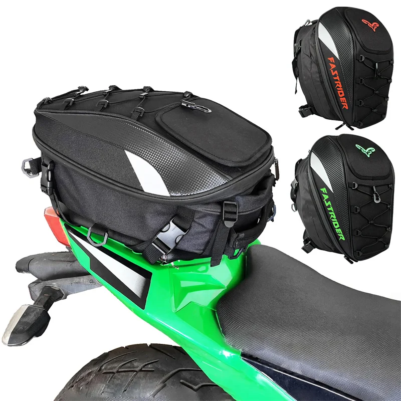 Водонепроницаемая мотоциклетная сумка для переноски, многофункциональная прочная сумка для заднего сиденья, 45Л, шлем для мотоциклиста, рюкзак большой емкости, аксессуары для велосипеда Изображение 0