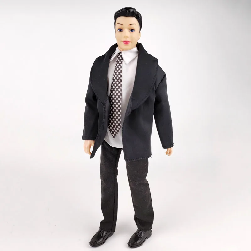 Деловой костюм в западном стиле, комплект одежды для куклы Ken Boy, свадебная одежда для парня Барби, игрушки для кукол Ken Male 1/6 Изображение 2