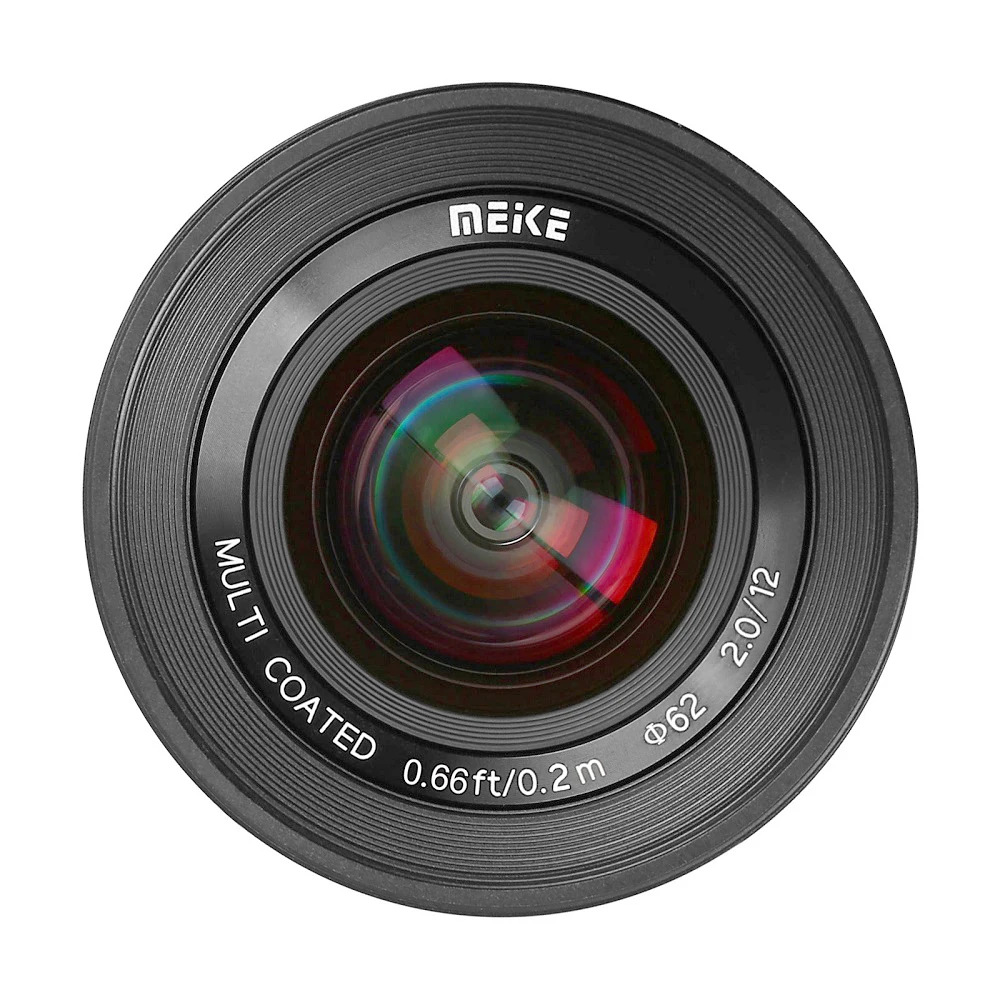 Meike 12mm f2.0 Сверхширокоугольный Фиксированный объектив с блендой для Fujifilm XF APS-C X-T1 X-T2 X-T3 X-T4 X-T20 X-T10 X-T30 X-T100 Изображение 1
