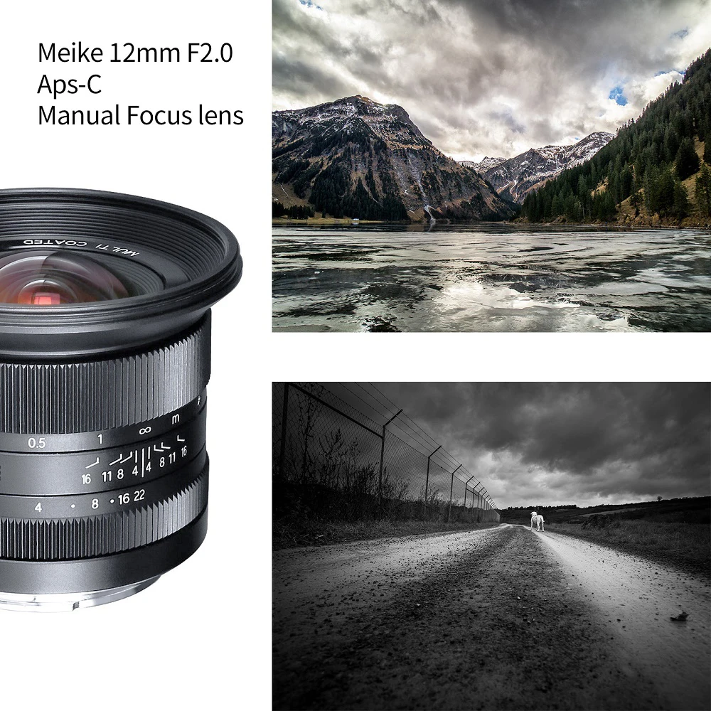 Meike 12mm f2.0 Сверхширокоугольный Фиксированный объектив с блендой для Fujifilm XF APS-C X-T1 X-T2 X-T3 X-T4 X-T20 X-T10 X-T30 X-T100 Изображение 2
