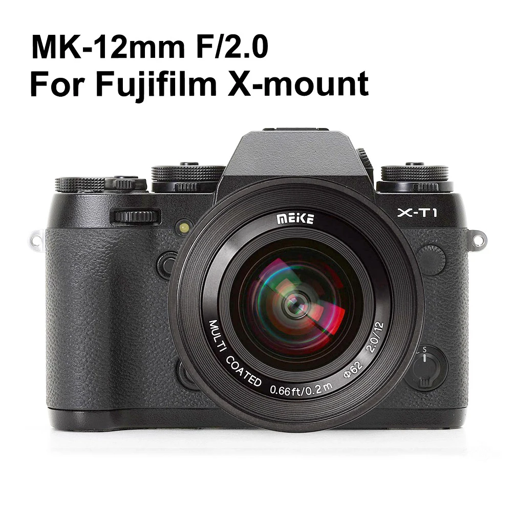 Meike 12mm f2.0 Сверхширокоугольный Фиксированный объектив с блендой для Fujifilm XF APS-C X-T1 X-T2 X-T3 X-T4 X-T20 X-T10 X-T30 X-T100 Изображение 5