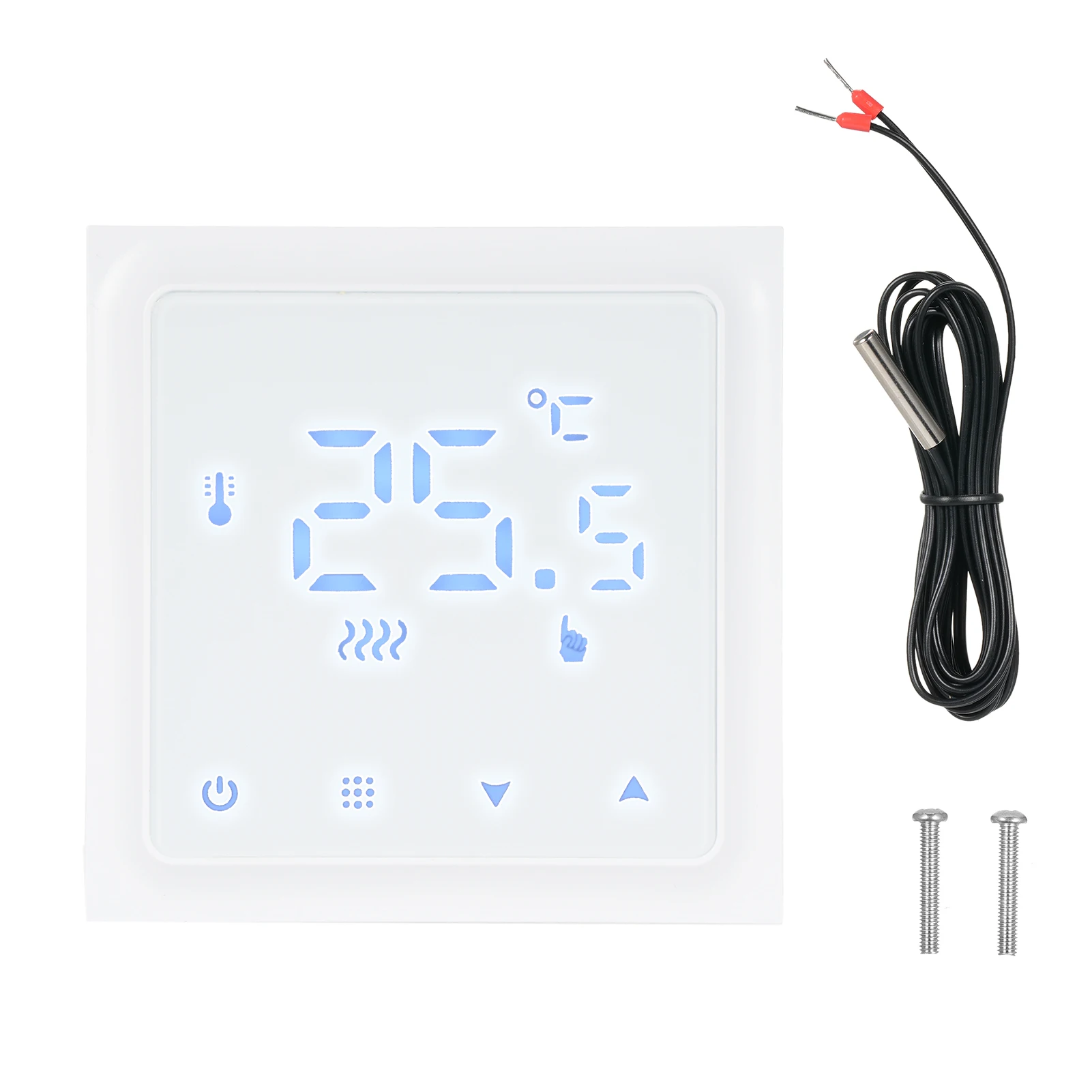 HY610-WIFI Умный термостат для отопления, цифровой регулятор температуры, приложение для мобильного телефона, сенсорный ЖК-дисплей, еженедельно Изображение 0